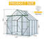 Base surélevée en polycarbonate à double porte 8X6FT-Black-112300934-112300935