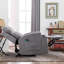 Fauteuil inclinable chauffant à massage manuel en microsuède de 33,07 po de large avec deux porte-gobelets Tronchetti (ensemble de 4)-98834840