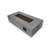 Outdoor Fire Pit Rectangular Fire Table With Lava Rocks And Cover