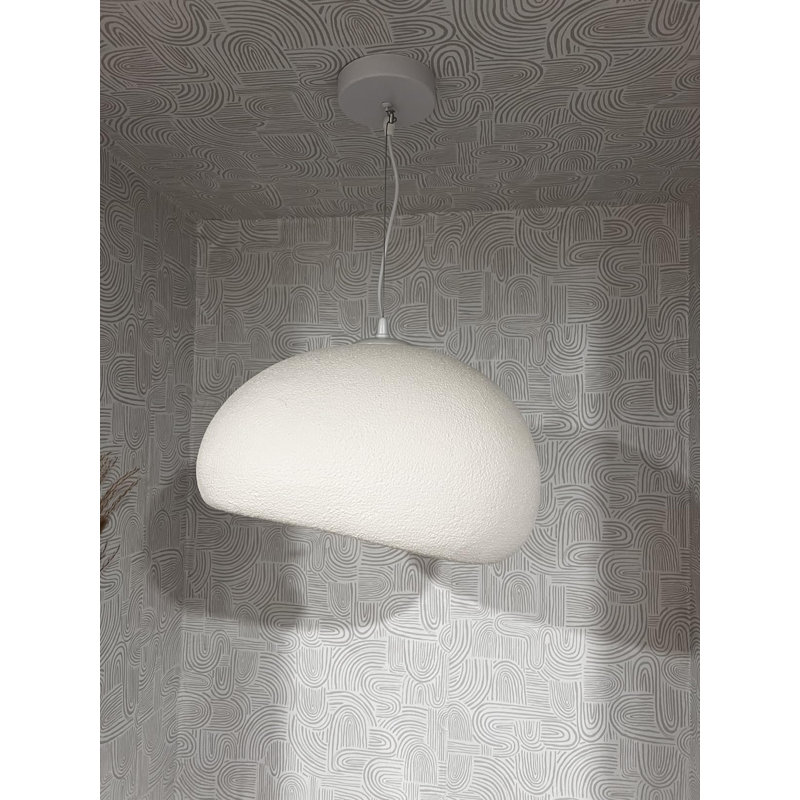 White Pendant, 20 Inch