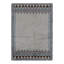 Vintage Swedish Rya Rug, Scandinavian Design With Gray Open Field  - Rug & Kilim