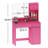 Vanity Desk With Mirror And LED Light Strip,Dressing Table With Large Drawer, 3 Level Storage Dresser & 3 Lighting Modes Adjustable Brightness,Suitable For Bedroom