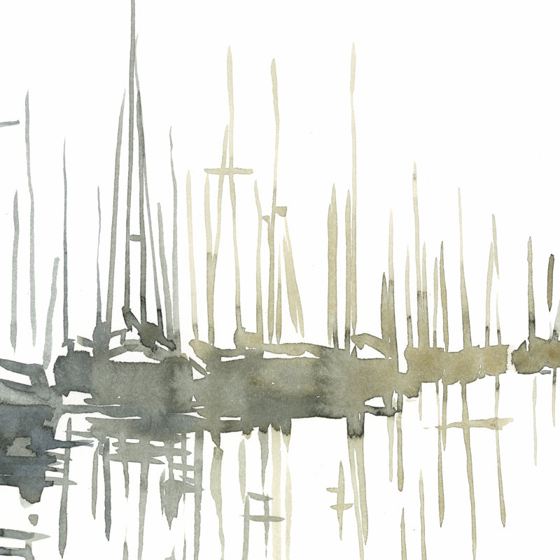 Early Morning Wharf II by Emma Caroline - Wrapped Canvas Painting, 30cm H x 30cm W x 3.8cm D