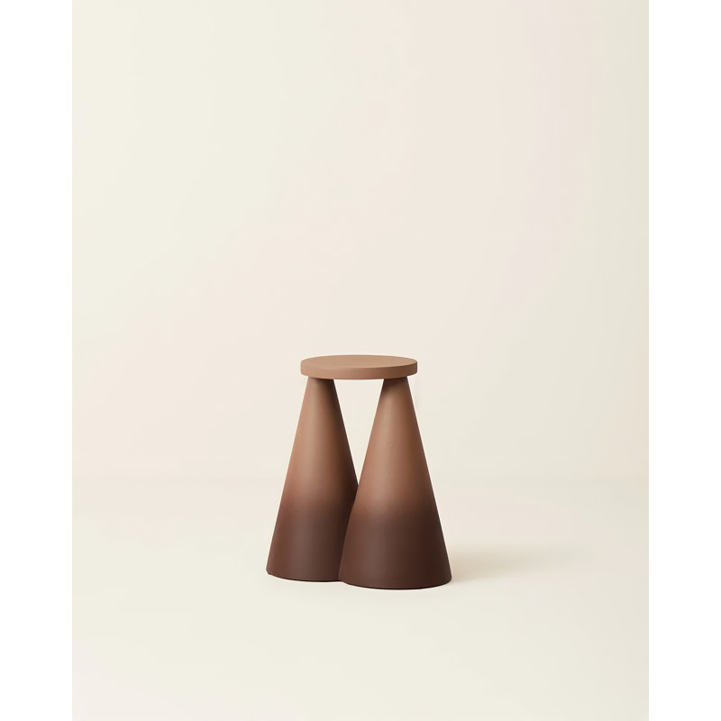 Table de bout haute 19 po Isola, Brun