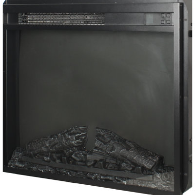 Electric Fireplace Insert 23 Inch, Log And Realistic Flame, Remote Control, Timer, Overheat Protection, 1400W Heat, 5000 /H, 11 Temperature Settings, 4 Adjustable Brightness Settings For 2000 - 2020