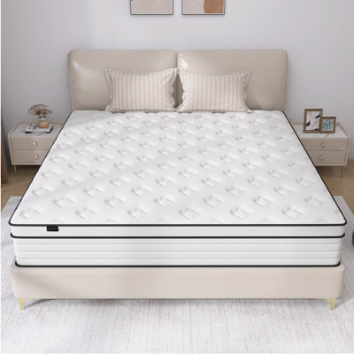 Medium Pocket Spring Mattress Hybrid Mattress by Alwyn Home