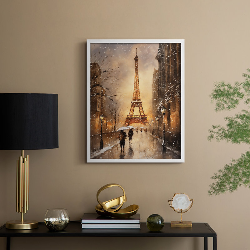 Christmas Holiday Art DLVI Framed Print - Solid Wood, H 15 po x l 12 po, Blanc