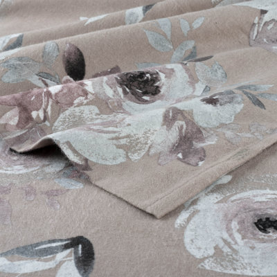 Pointehaven 180 GSM Brushed Cotton Flannel Pillow Cases King Dusty Rose