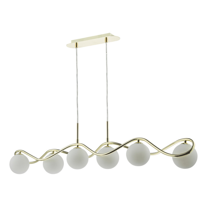Axenia 6 - Light Kitchen Island Pendant, Gold, Opal