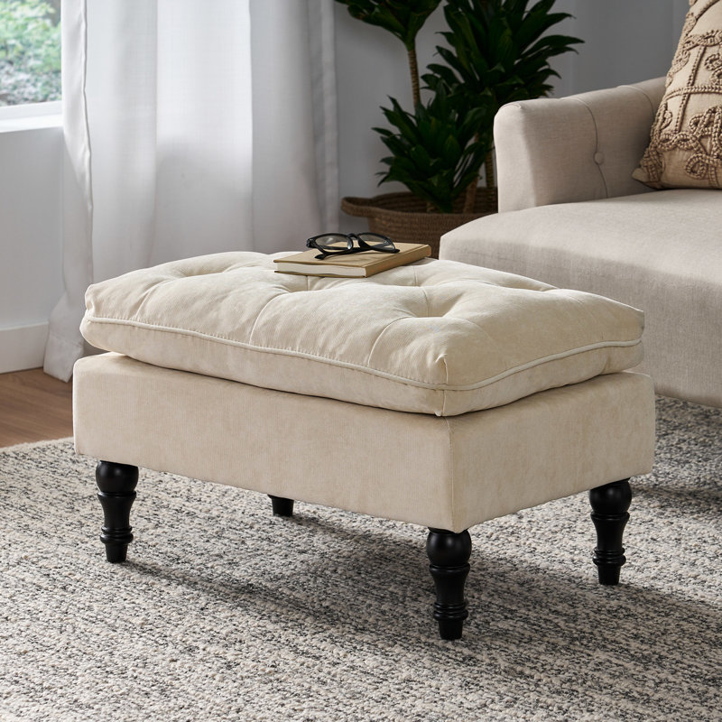 28.65In Deep With Pillow Top - Ideal For Extra Seating Cream Fabric Radiant Brightens Living Room
