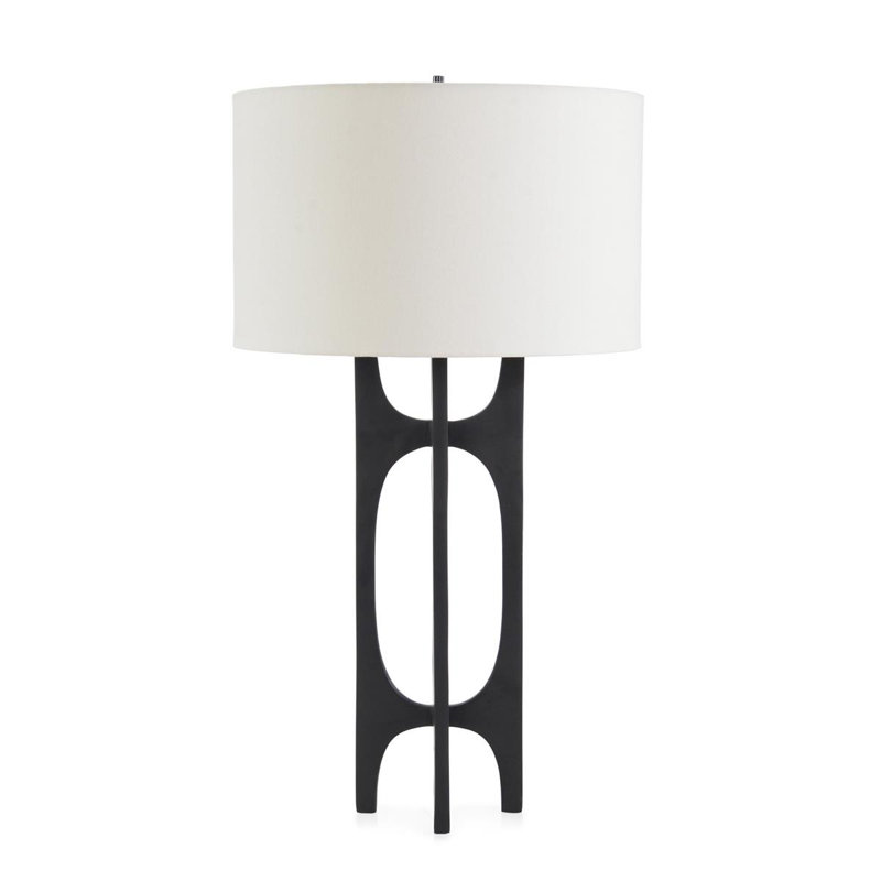 Lampe de table noire