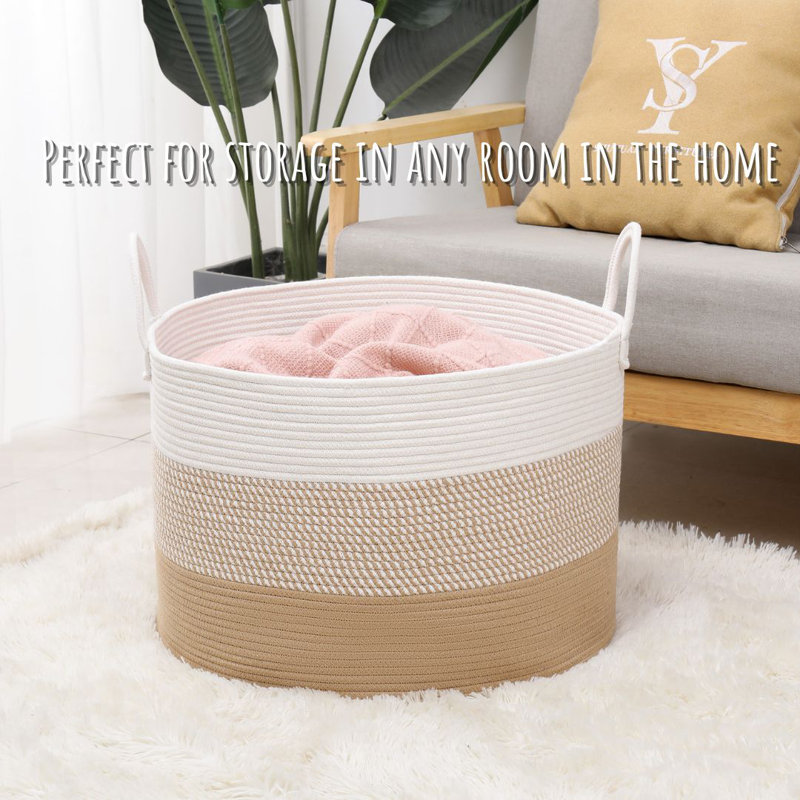 Panier en tissu, 15 po x 10 po x 10 po