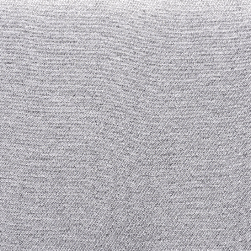Lit plateforme simple en bois gris foncé Fakenham Mid-Century, Gris pâle
