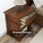 Solid Wood Nightstand with Drawer for Bedroom, Living Room or Home Offices(Dark Cherry)