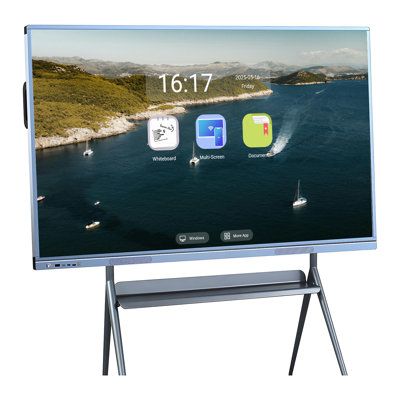 JYXCN Interactive Whiteboard, 4K Uhd Smart TVs for Classroom, 86 Inch Digital Electronic Whiteboard and Smartboard for Living Room and Education