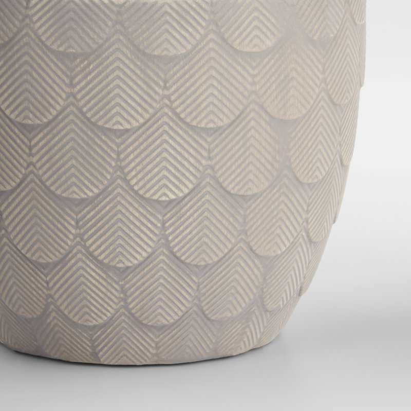 Nereus Handmade Ceramic Pot Planter, 10.25" H x 12.25" W x 12.25" D