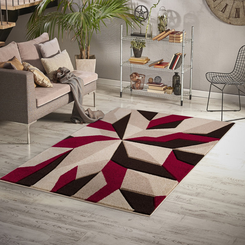 Hazelton Abstract Area Rug, Rectangle 80 x 150cm