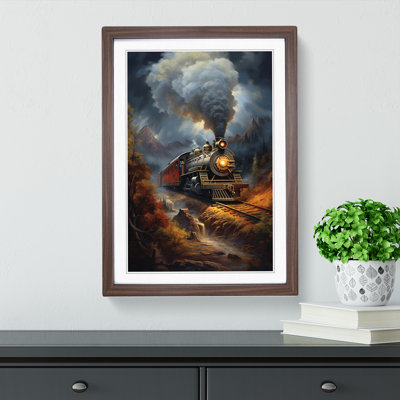 Steam Train Classicism - Framed Print