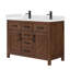 Beckett 48" Freestanding Double Bathroom Vanity with Quartz Top-646743040-646743068-661435483