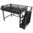 Twin XL Loft Bed With Storage Stairs, Shelves And Built-In Wardrobe, Metal Loft Bed Frame With USB Ports And LED Lights, Noise-Reduced Design, Black-636034342-636034343