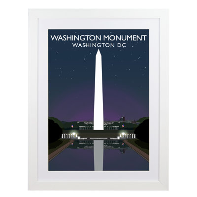 Washington Monument Night 1 Piece Wall Art