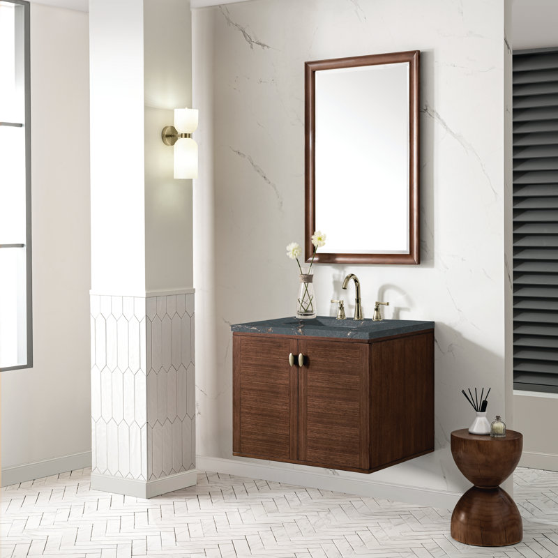 30'' Single Bathroom Vanity with Top, 8" Widespread, Parisien Bleu