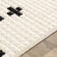 Tapis noir / crème en laine tissé à la main à la main Mariam Southwestern-71444641