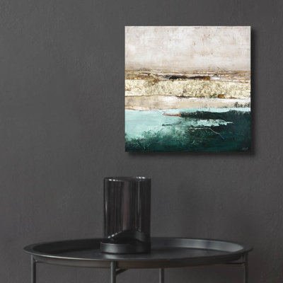 'Turquoise Pools' by Design Fabrikken Acrylic Glass Wall Art, 12" x 12"