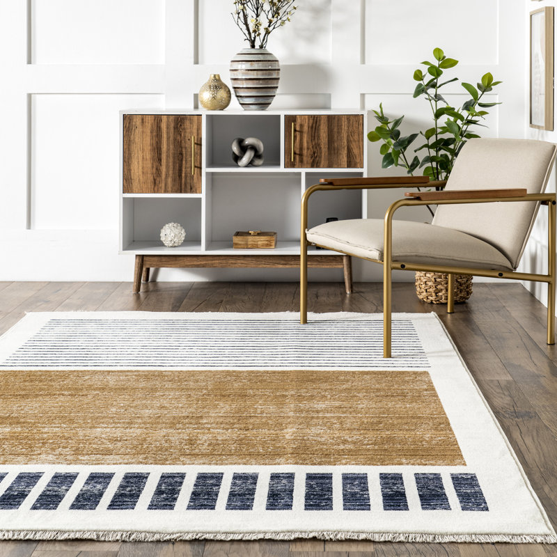 Tapis Keeva, Rectangle 8 pi 10 po x 13 pi, Beige/brun