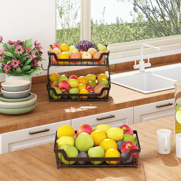 Metal/Wire Fruit Basket Kitchen Wildon Home