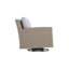 Fauteuil oscillant pivotant extérieur brique avec coussins