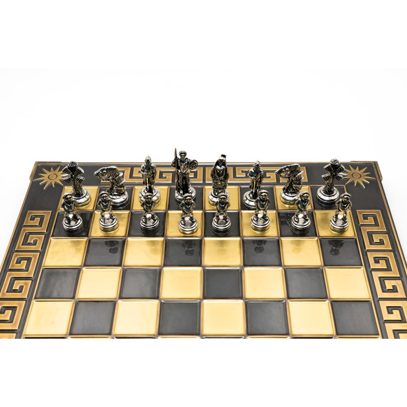 Handmade Gold Chess Board Game