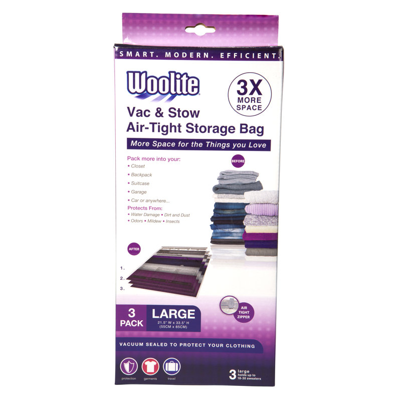 Clear Plastic Jumbo Vacuum Storage Bags for Bedding and Clothing