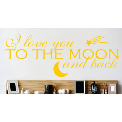Adhésif décoratif «I Love You To The Moon And Back»