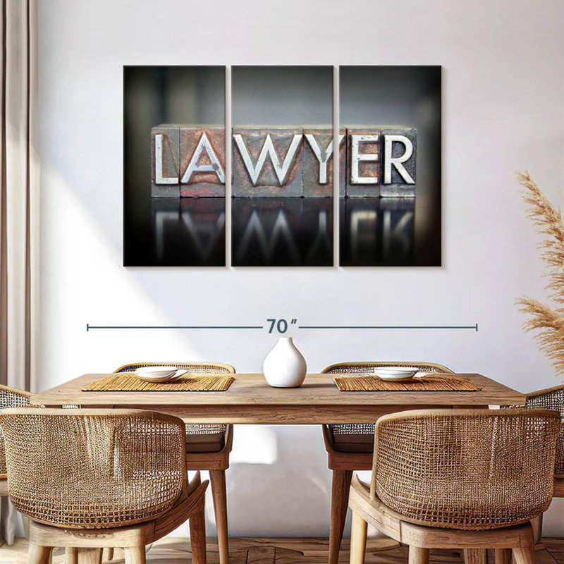 Alcaraz Lawyer, typographie, H 36 po x l 57 po