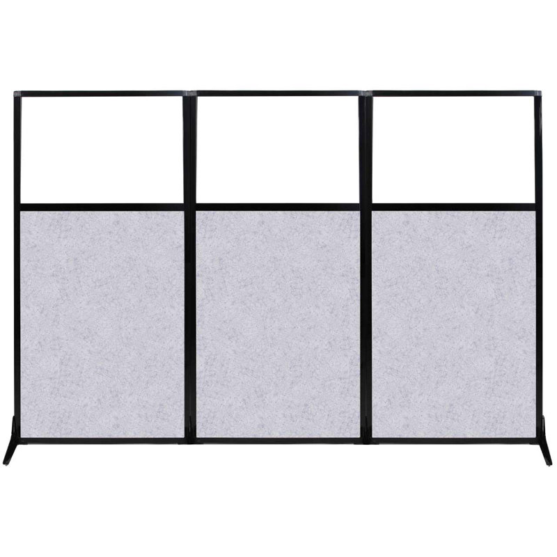 Paravent autoportant, H 70 po x l 99 po, Gris marbre