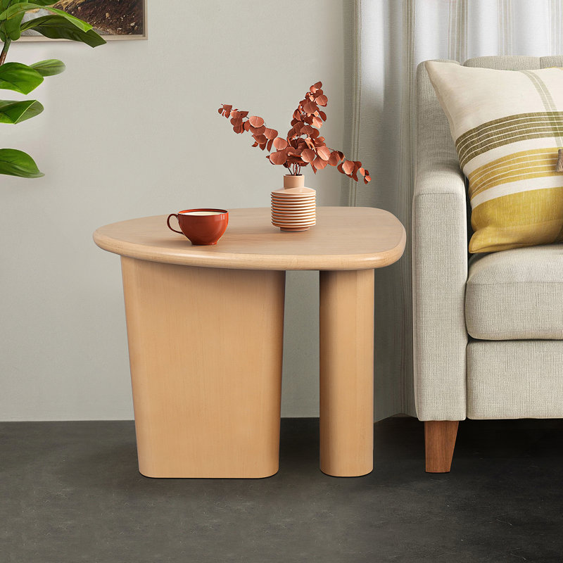 Table d'appoint de table fuselée (bois naturel)