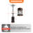 Outdoor Metal Propane Gas Patio Heater With Wheels And Drink Stand