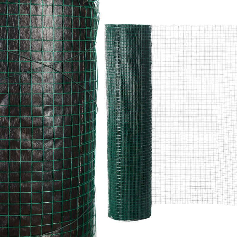 Bettrys Metal Wire/Mesh Fence, 24" X 6M, Green