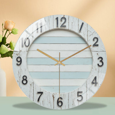 Horloge murale en verre 12 po