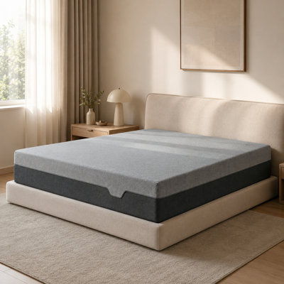Matelas graphène en mousse viscoélastique imprégnée de gel et gel, matelas très grand lit à soulagement de pression de 12 pouces, conception moderne de lit dans une boîte pour une utilisation dans une chambre à coucher