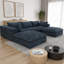 Canapé modulaire en tissu de velours côtelé en forme de U 118,2 po Ridge-1168486217