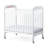 Serenity Compact Fixed-Side Clearview Crib, 2 Panel (White)