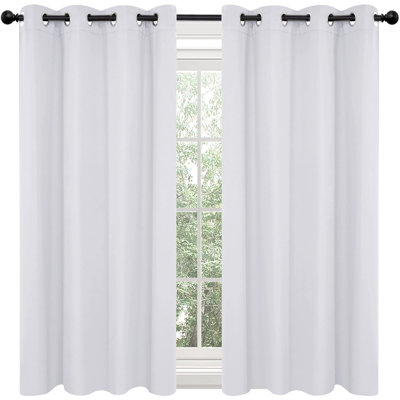 Thermal Insulated Room Darkening Grommet Curtain Panels (Set of 4)