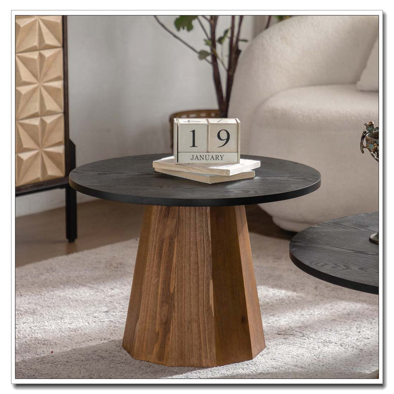 Table basse ronde en bois