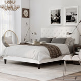 Cornimont Vegan Leather Platform Bed