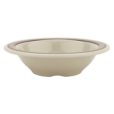 GET B-454-CA Melamine Narrow Rim Fruit / Dessert Bowl, 4.5 Ounce, Diamond Cambridge (Set of 12)