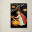 « little red halloween plie », affiche rétro sur toile tendue-26107162