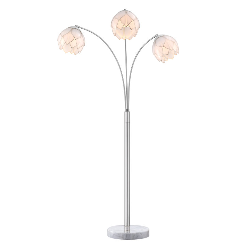 LED Tree Floor Lamp, Brushed Nickel, Brushed Nickel