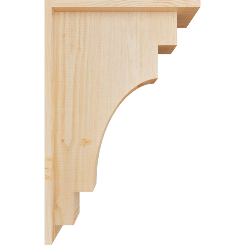 Corbeau méditerranéen avec contre-plaque, H 22 po x l 5,5 po x P 14 po, Sapin de Douglas, Lisse